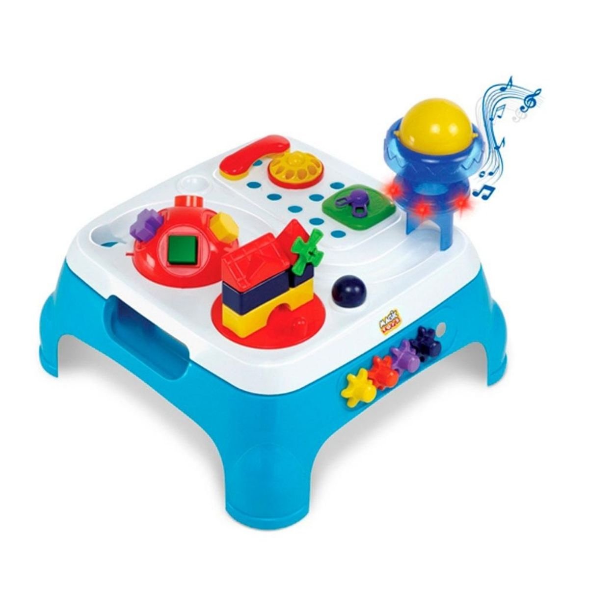 Mesa Maxi Atividades Som Luzes Infantil Encaixe Educativa Bebê Didática ...
