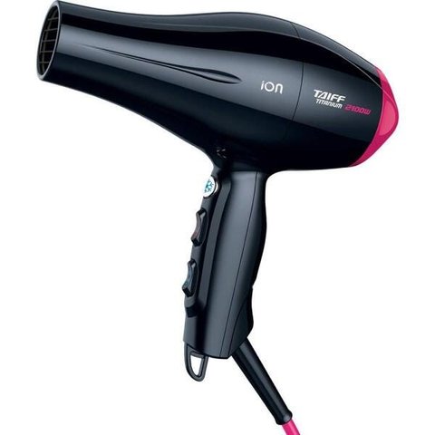 Secador Taiff Titanium Colors, 5 Temp, 2 Vel, 2100W, Rosa - 110V