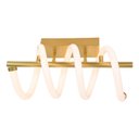 Ver imagem 1 de Plafon Taschibra Moderno Spring Led 16w Luz Quente 3000k Bivolt Ouro