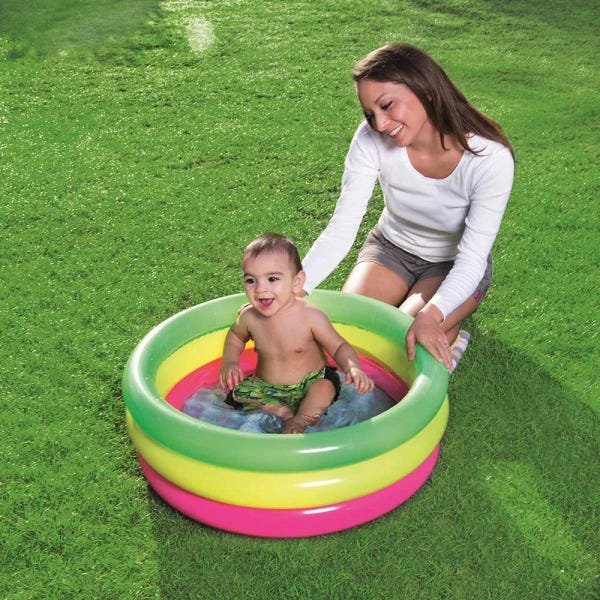 Piscina inflável infantil Summer Set Bestway de gomos com capacidade para 41 litros colorida - 4