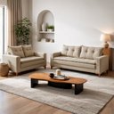 Ver imagem 1 de Conjunto de Sofá 2 e 3 Lugares Pés em Madeira Maciça Capitólio Yescasa