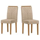Ver imagem 1 de Kit 2 Cadeiras Sala de Jantar Amanda Ype/linho Areia