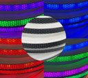 Ver imagem 7 de Kit Mangueira Fita Led Digital 2811 Rgb Perfil Flexivel Colmeia 5 Metros 24v Ip67 + Fonte