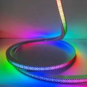 Ver imagem 3 de Kit Mangueira Fita Led Digital 2811 Rgb Perfil Flexivel Colmeia 5 Metros 24v Ip67 + Fonte