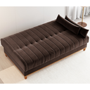 Ver imagem 2 de Sofa Cama Veneza 1,80 Reclinável 3 Lugares Veludo Bombom - Casa Giulia