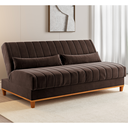 Ver imagem 1 de Sofa Cama Veneza 1,80 Reclinável 3 Lugares Veludo Bombom - Casa Giulia
