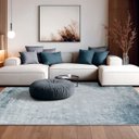 Ver imagem 7 de Tapete para Sala Refúgio 5 Grey Navy 2,50X3,00 - Cozy Home