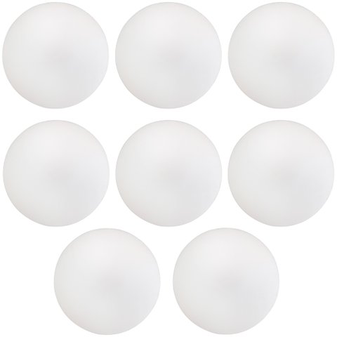Kit 08 Assentos Redondo Banqueta Cadeira Estofados Poltronas H02 Corino Branco 39 cm - Lyam Decor As