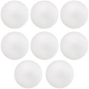 Ver imagem 1 de Kit 08 Assentos Redondo Banqueta Cadeira Estofados Poltronas H02 Corino Branco 39 cm - Lyam Decor As