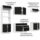 Ver imagem 5 de Armário de Cozinha Completa 270cm Branco/Preto Glamy Madesa 13