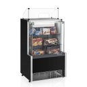Ver imagem 1 de Vitrine Neutra Caixa Mpxa-075r Pr Preta Linha Aurora Gelopar Vidro Reto 0.75m Preta