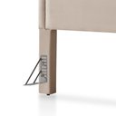 Ver imagem 5 de Cabeceira Cama Box King 1,93m Estofada Aruba Veludo Bege