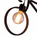 Ver imagem 3 de Lustre Pendente Preto Fosco Minimalista Moderno Bike Bocal E27 Bivolt Para Áreas iINternas e Externa