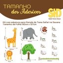 Ver imagem 3 de Adesivo Animais Safari Savana de Parede Decorativo Infantil