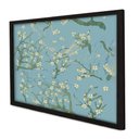 Ver imagem 1 de Quadro Decorativo Amendoeira em Flor Van Gogh em Moldura Caixa Tacolado Moldura Trad 1cm Preta com V