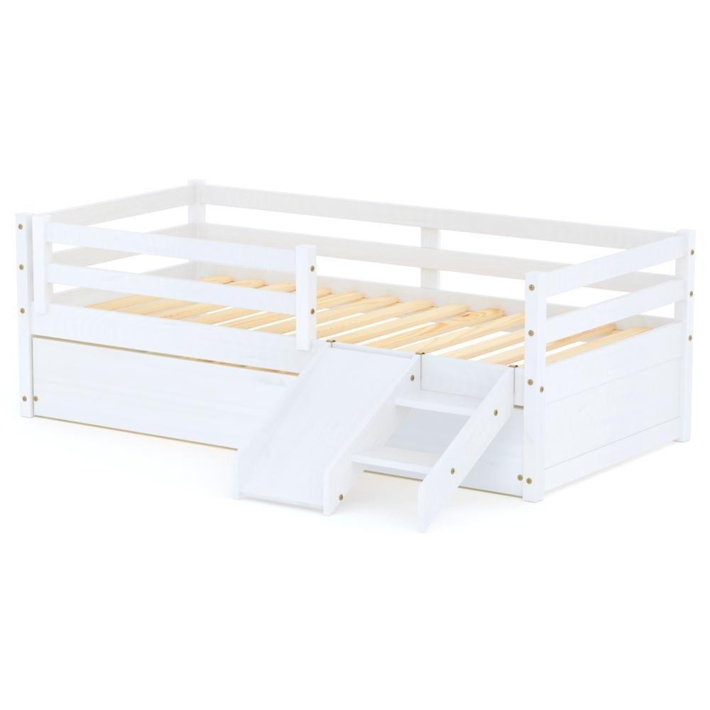 Bicama Solteiro Slim Rb e Mini Escada/escorregador Branco Housin - 2