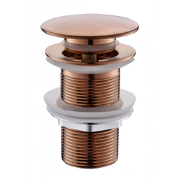 Válvula Click Up De Latão Rose Gold Fosco Sem Ladrão Para Cuba HB-LS106RF Harmony Válvula Rose Gold - 1