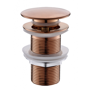 Válvula Click Up De Latão Rose Gold Fosco Sem Ladrão Para Cuba HB-LS106RF Harmony Válvula Rose Gold