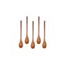 Kit 5 Peças Colher de Pau Madeira Modelos Mingau 27 Cm - 1