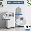 Ver imagem 7 de Takywep Ar Condicionado Portátil 8000 Btu Branco 32 M² 3 em 1