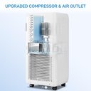 Ver imagem 5 de Takywep Ar Condicionado Portátil 8000 Btu Branco 32 M² 3 em 1
