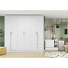Guarda-Roupa Casal 6 Portas G554 Branco Kappesberg - 6
