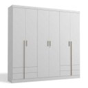 Ver imagem 1 de Guarda-Roupa Casal 6 Portas G554 Branco Kappesberg