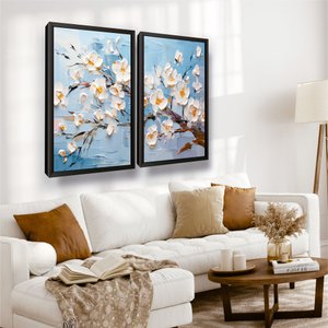 Quadro com Moldura Decorativo Árvore com Flores