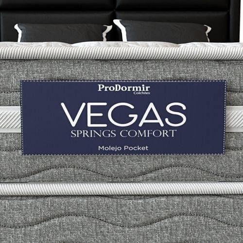 Cama Box Solteiro + Colchão de Molas Ensacadas Probel Vegas  Comfort Pillow Euro Solteiro - 3