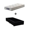 Cama Box Solteiro + Colchão de Molas Ensacadas Probel Vegas  Comfort Pillow Euro Solteiro - 1