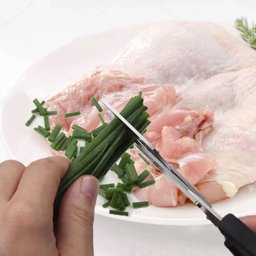 Kit 2 Tesouras de Cozinha 21,5cm Inox Desmontável Multiuso Culinária Preta Mundial - 4