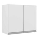 Ver imagem 1 de Armário Aéreo Modulado 02 Portas Evidence 80 Cm Branco - Poliman Móveis