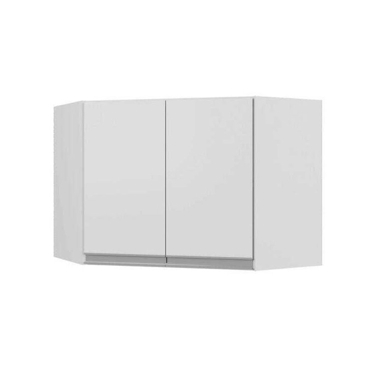 Armário Aéreo Modulado de Canto com 02 Portas Evidence Branco - Poliman