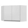 Armário Aéreo Modulado de Canto com 02 Portas Evidence Branco - Poliman - 1