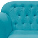 Ver imagem 5 de Namoradeira Decorativa Dália Veludo Azul Turquesa
