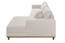 Ver imagem 4 de Sofá Fixo com Chaise 2,5m Cronos Linho com Molas Lado Direito Meu Sofá Online