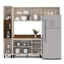 Ver imagem 5 de Armário de Cozinha Modulada Completa 4 Peças 236,8cm com Tampo 250042 Koya Politorno Móveis