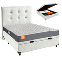 Ver imagem 1 de Kit Cama Box Bau + Cabeceira + Colchão Casal D23 - Pro - Inducol