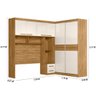 Guarda Roupa Modulado Casal 6 Portas 5 Gavetas 4 Nichos Freijó / Off White Florença - Moval - 2