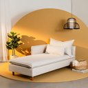 Ver imagem 1 de Sofá Modular Chaise Braço Lateral com Pé Madeira Sôma CabeCasa MadeiraOriginals