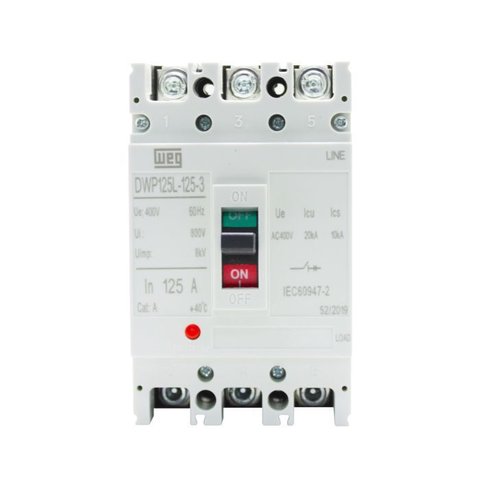 Disjuntor Caixa Moldada Dwp125l-125-3 125a 3p Weg