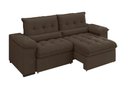 Ver imagem 4 de Sofá Alion 2,15m Retrátil e Reclinável Suede Marrom - Xflex Sofás