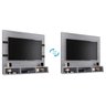 Painel para TV até 50 Polegadas Marrocos Cinza Preto Poliman - 4