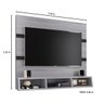 Painel para TV até 50 Polegadas Marrocos Cinza Preto Poliman - 3