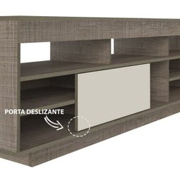 Rack para Sala Treviso Canela Off White Flex Artely - 2