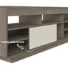 Rack para Sala Treviso Canela Off White Flex Artely - 2