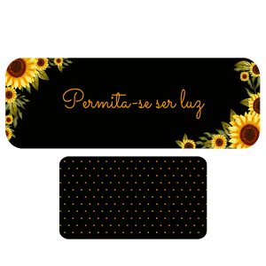 Jogo de Tapetes de Cozinha Girassol Antiderrapante