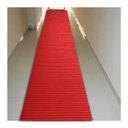 Ver imagem 2 de Tapete Passadeira Emborrachada Pvc Antiderrapante 0,65x4,00m Duna Vermelho