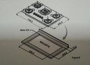 Ver imagem 5 de Balcão para Cooktop de Cozinha 2 Portas Turim para Cooktop 5 Bocas Movelove