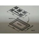 Ver imagem 5 de Balcão para Cooktop de Cozinha 2 Portas Turim para Cooktop 5 Bocas Movelove